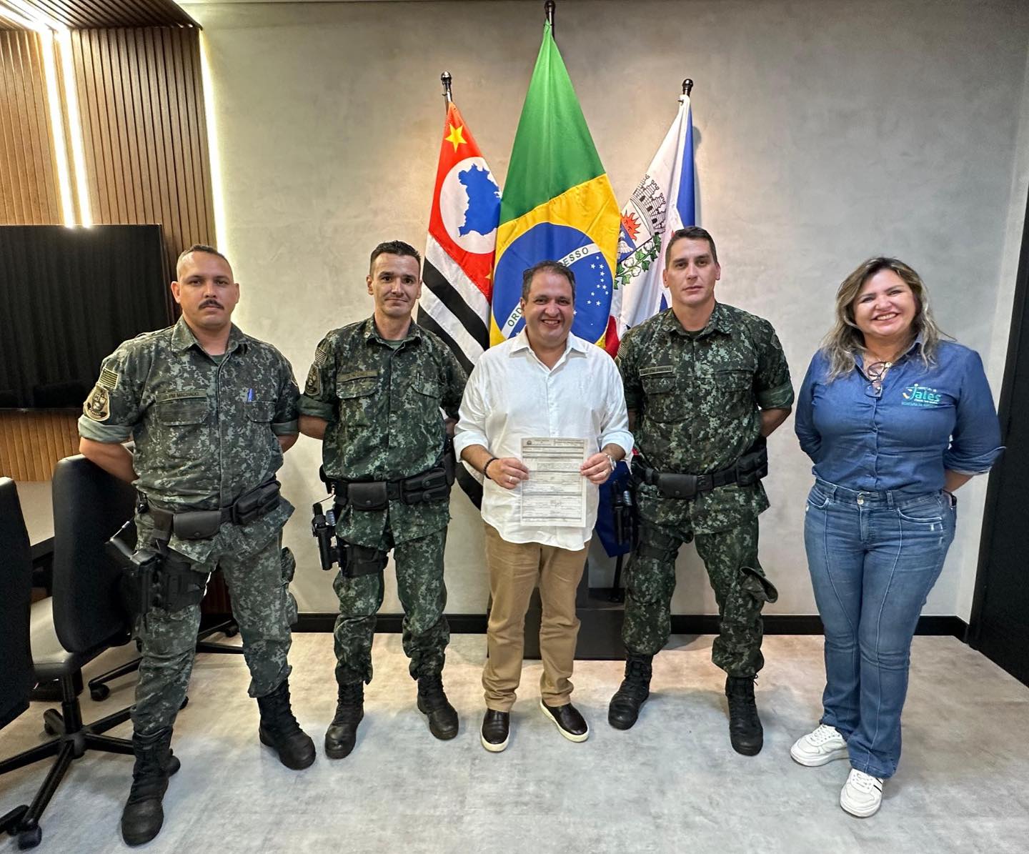 Polícia Ambiental de Jales realizou a doação para a Prefeitura de Jales