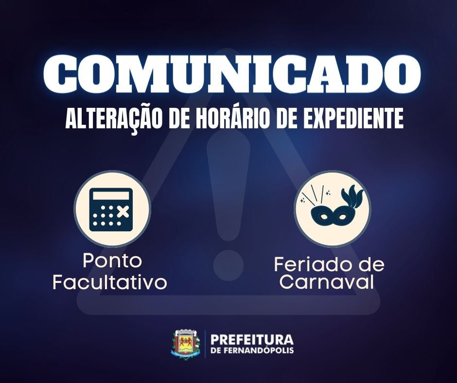 Pontos facultativos e feriado alteram horário das repartições públicas