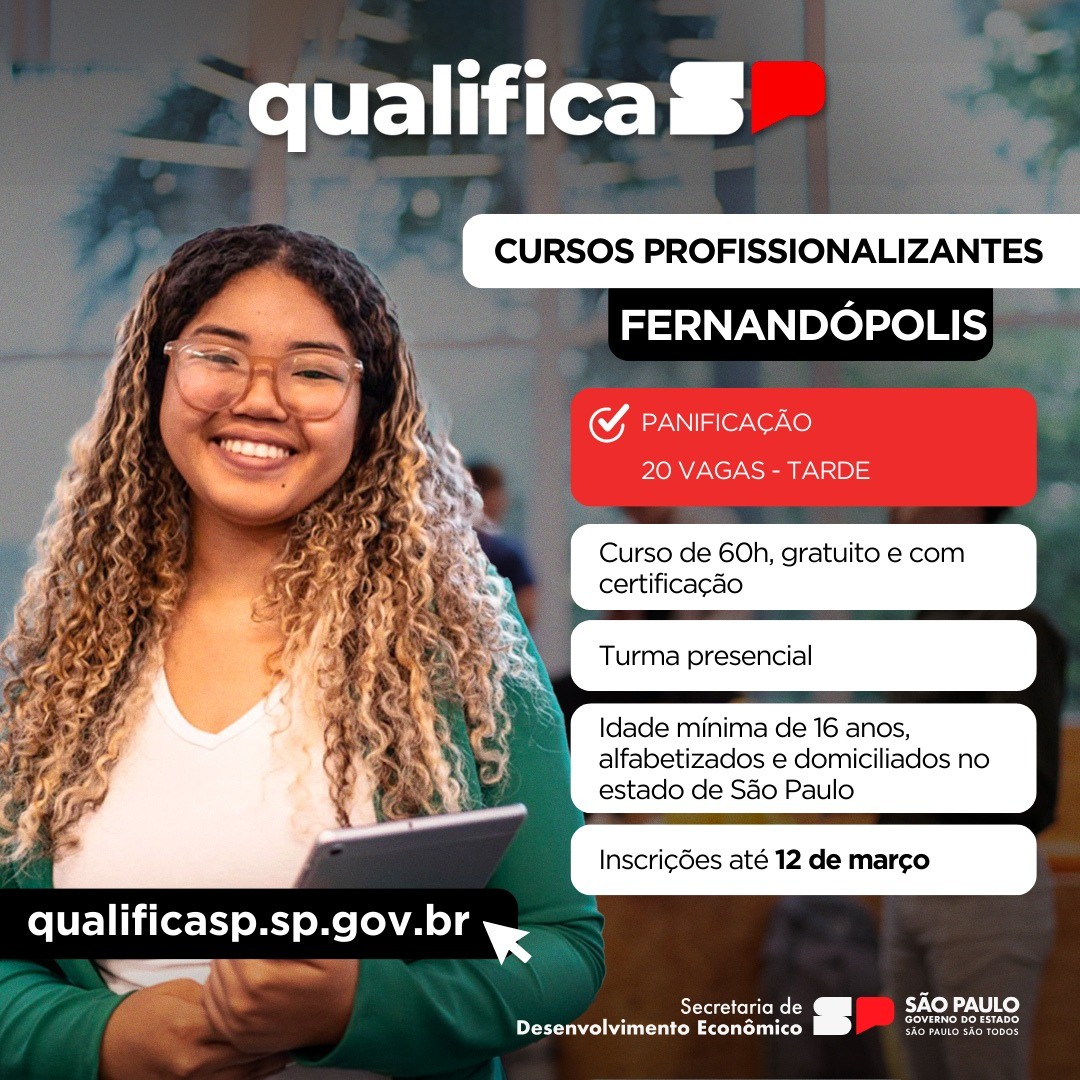 Prefeitura e ‘Qualifica SP’ promovem curso de panificação gratuito
