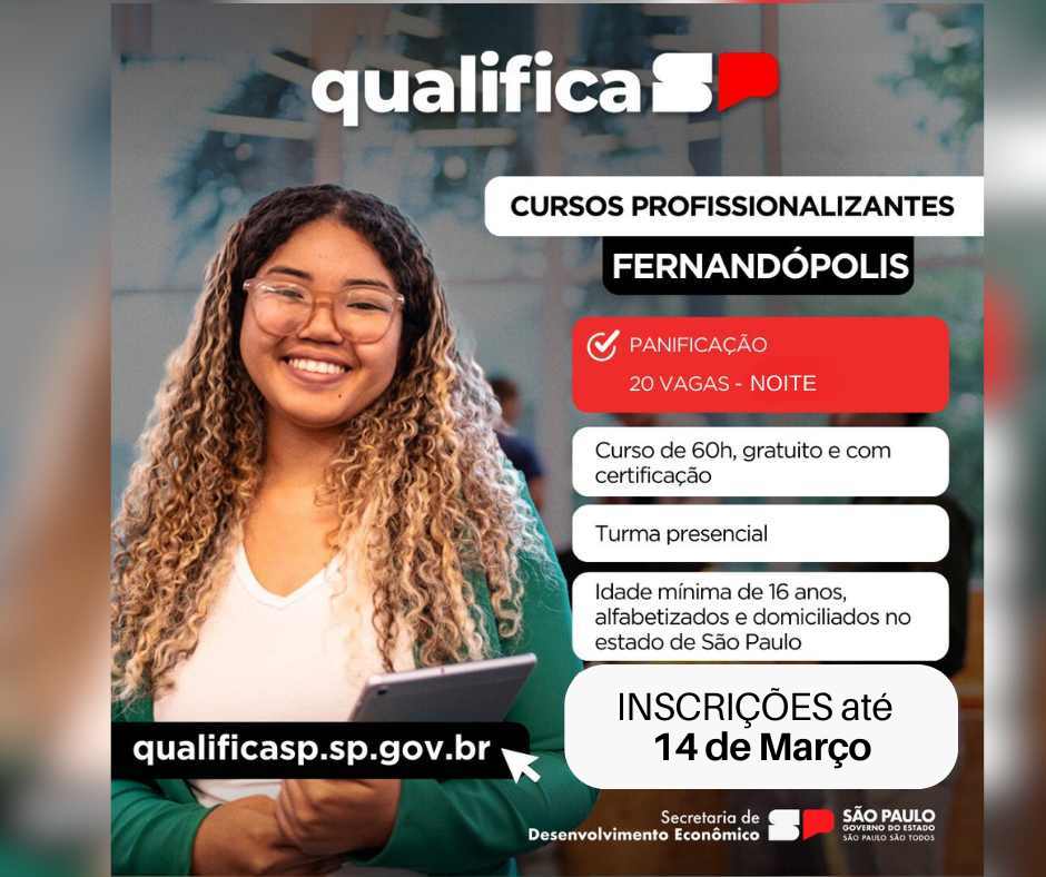 Inscrições para Curso de Panificação são prorrogadas até quinta, dia 14