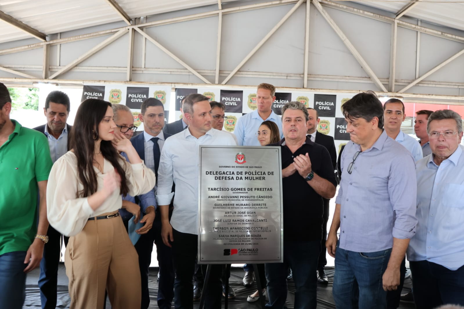 Derrite visita Fernandópolis para reinauguração e conclusão de Obras da Polícia Civil