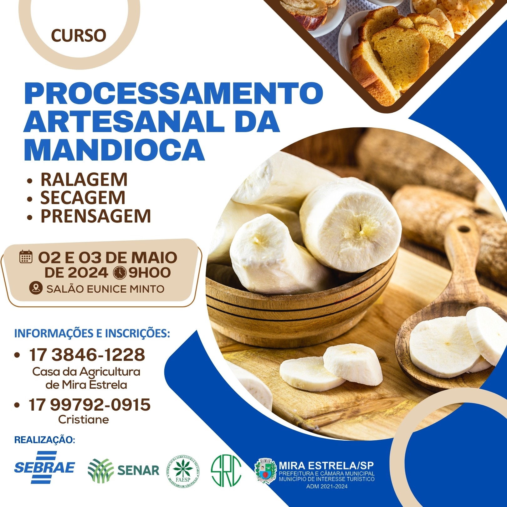 Curso de Processamento Artesanal da Mandioca em Mira Estrela