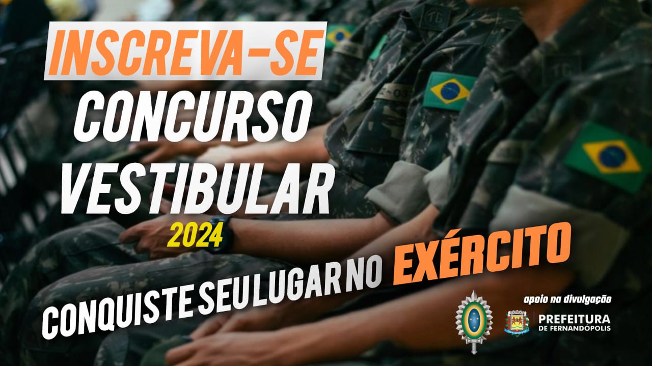 Exército Brasileiro abre inscrições para concurso e vestibular em 2024