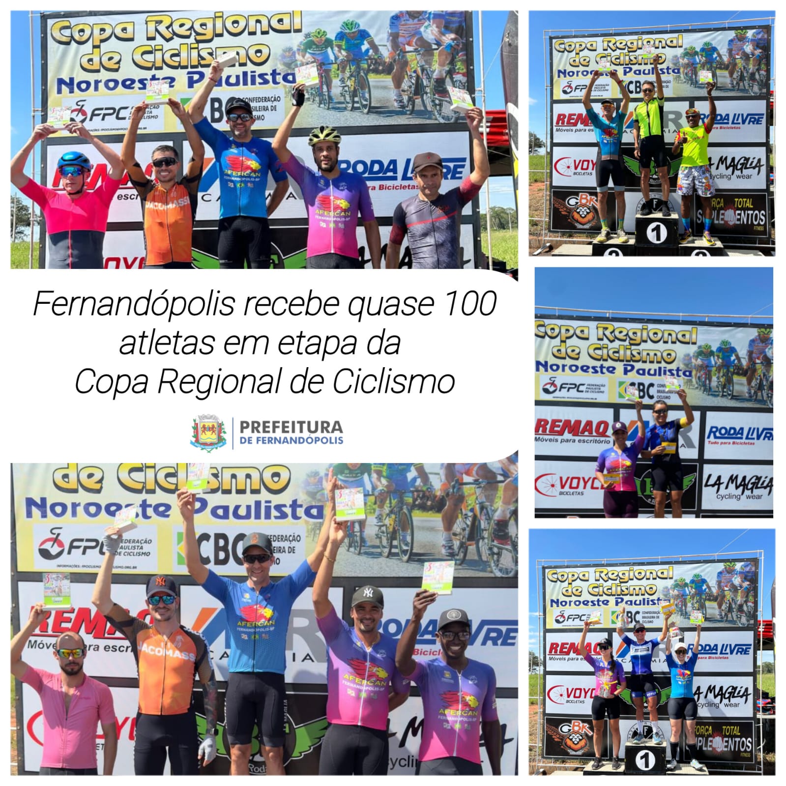 Fernandópolis recebe quase 100 atletas em etapa da Copa Regional de Ciclismo