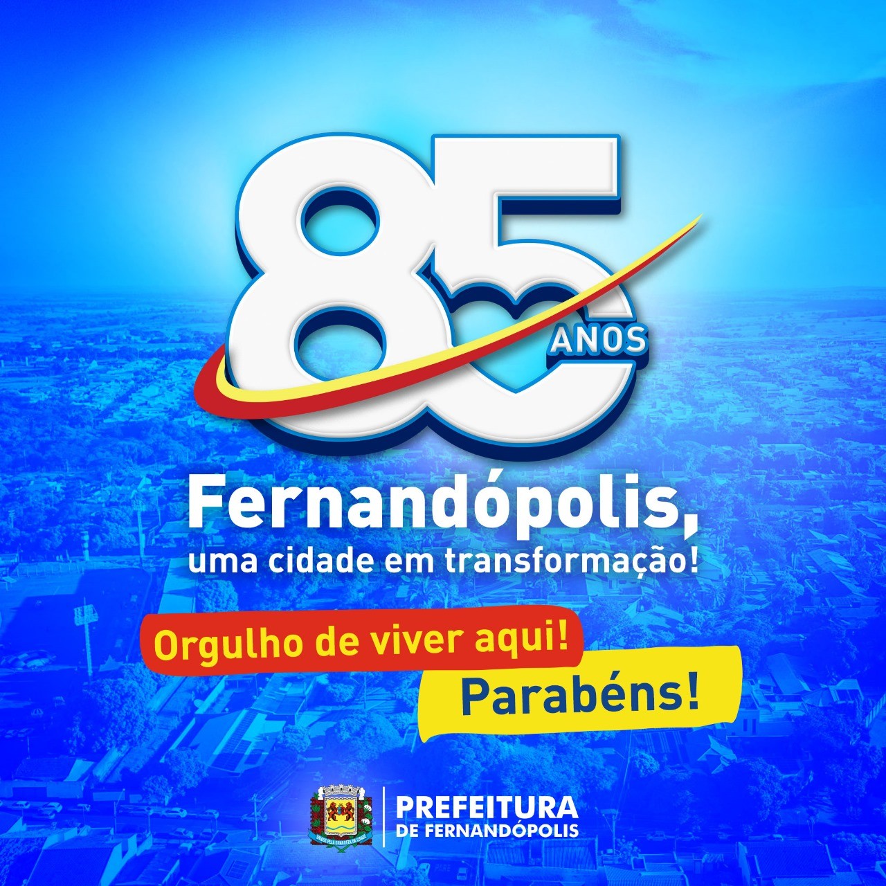 Aniversário de Fernandópolis ganha novamente identidade visual
