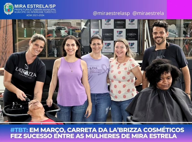 Carreta da La'brizza Cosméticos esteve em Mira Estrela