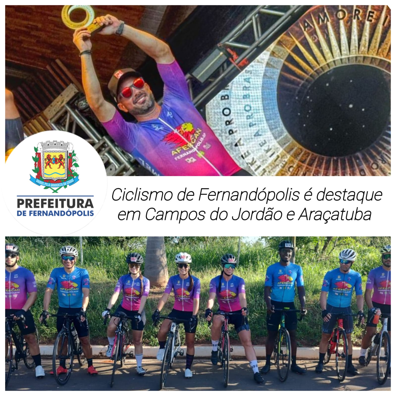 Ciclismo de Fernandópolis é destaque em provas de Campos do Jordão e Araçatuba