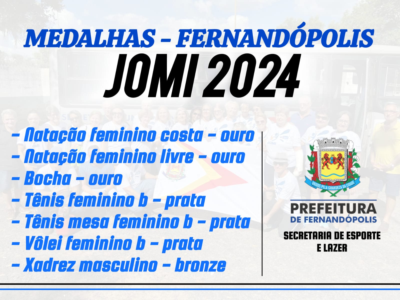 Fernandópolis conquista importantes medalhas no JOMI 2024 em Araçatuba