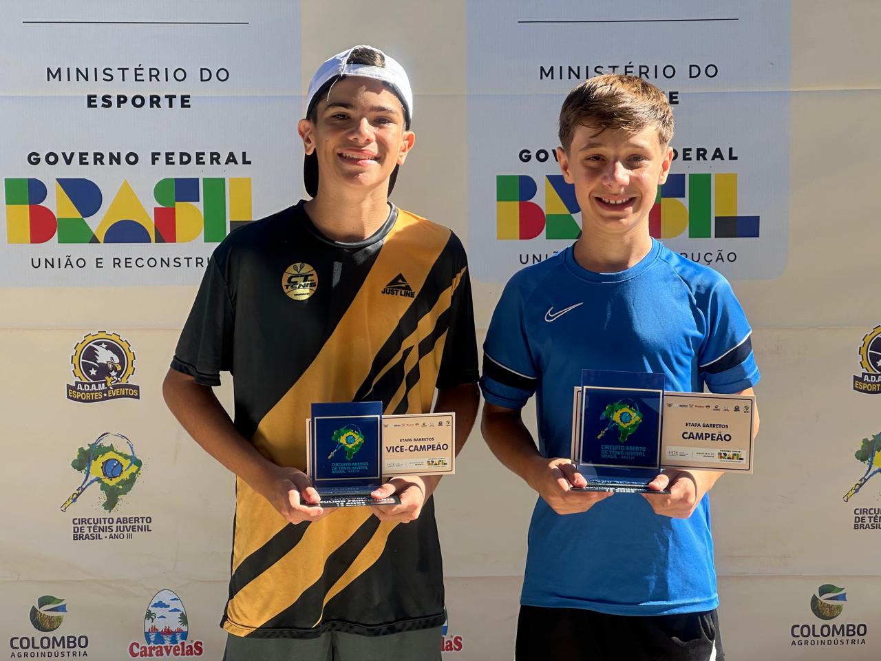 Tenistas de Rio Preto garantem cinco títulos na 2ª etapa do Circuito Aberto de Tênis Juvenil Brasil - ANO III