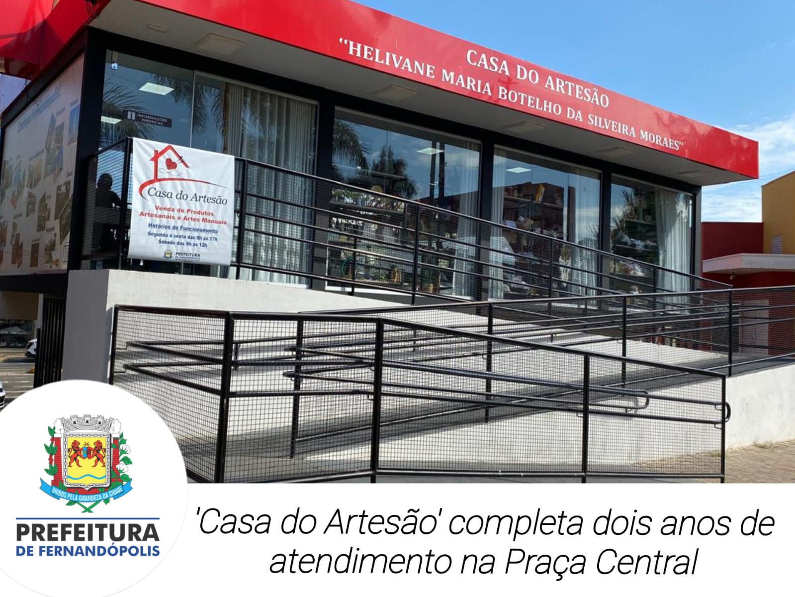 ‘Casa do Artesão’ completa dois anos de atendimento na praça central