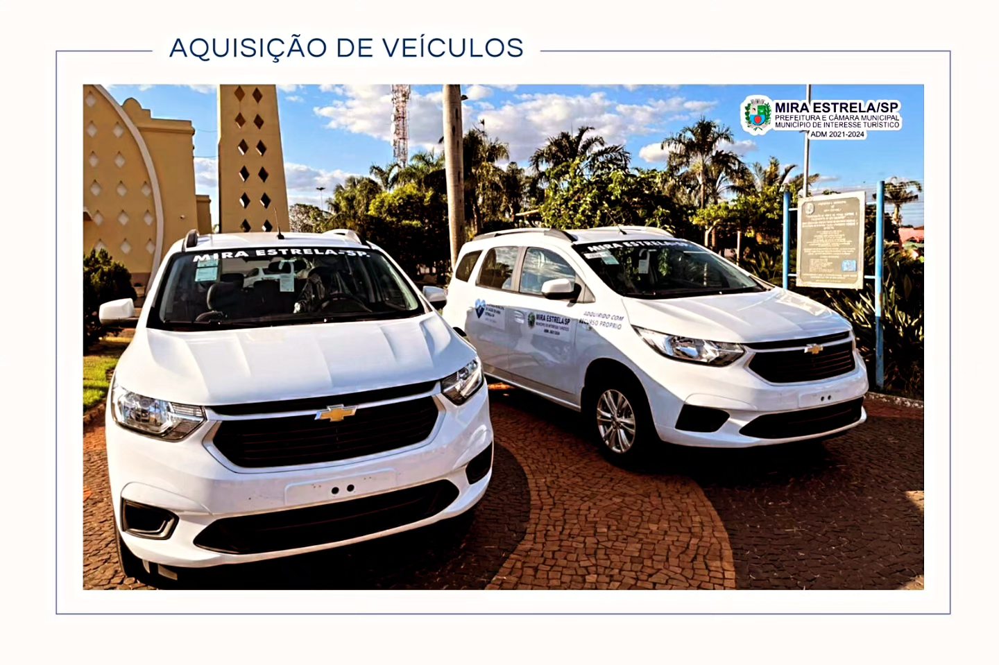 Prefeitura de Mira Estrela adquiriu dois veículos zero quilômetro para atender às demandas do setor da Saúde e setor Administrativo do município. 