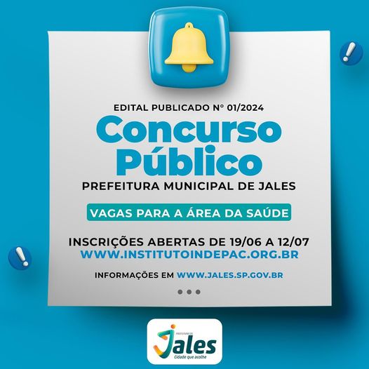 OPORTUNIDADE! Concurso Público na área da saúde