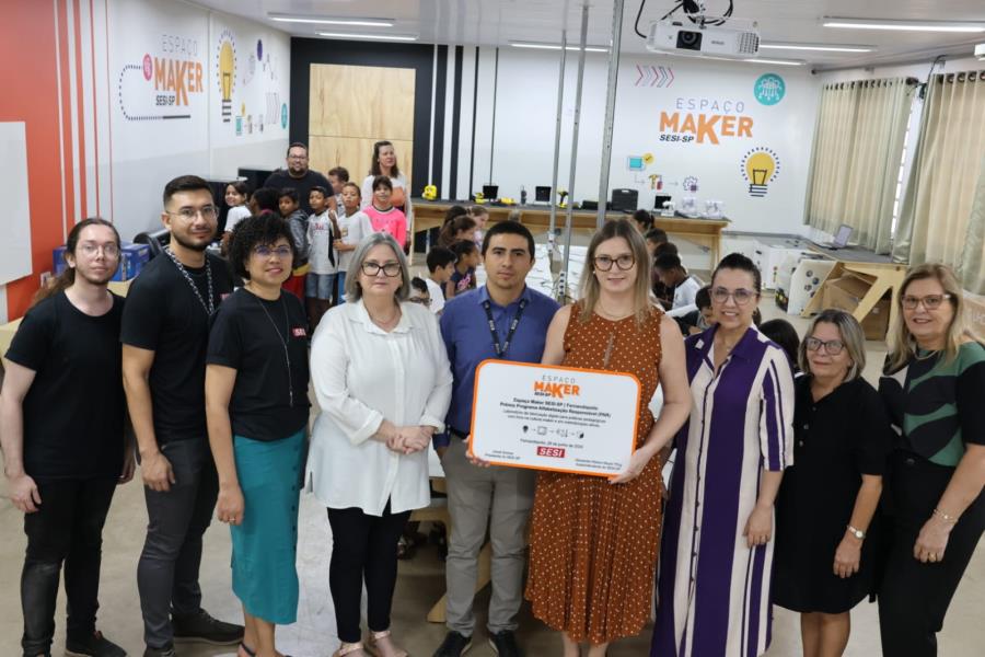 Inaugurado ‘Espaço Maker do SESI’ na escola municipal EMEF Zantedeschi