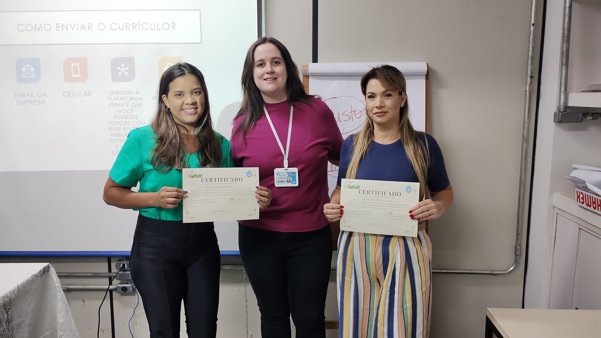 ACIF encerra com sucesso primeira capacitação para o mercado de trabalho com entrega de certificados