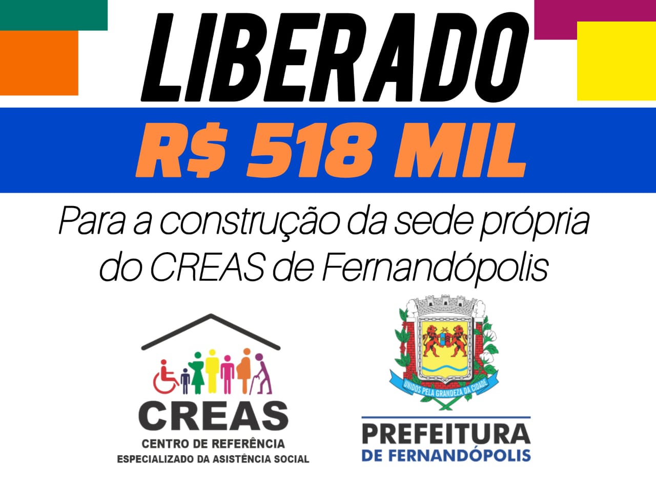 Liberado recurso para a construção da sede própria do CREAS