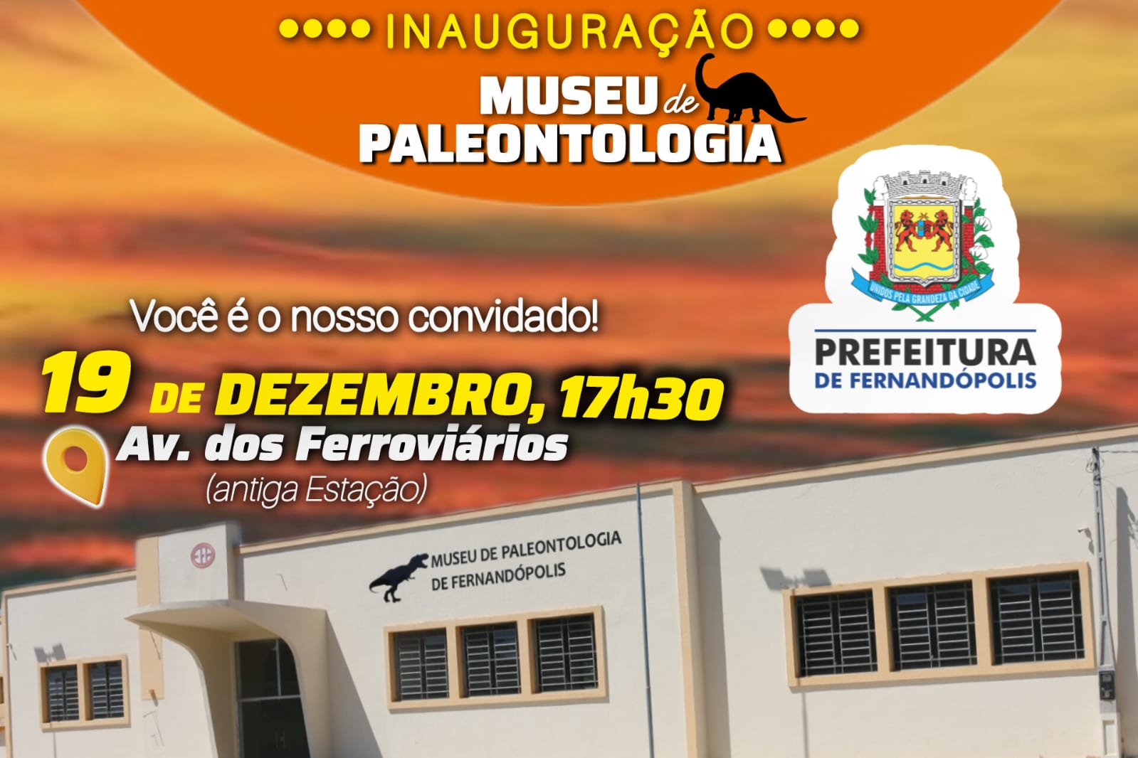 Museu de Paleontologia de Fernandópolis é inaugurado nesta quinta, 19