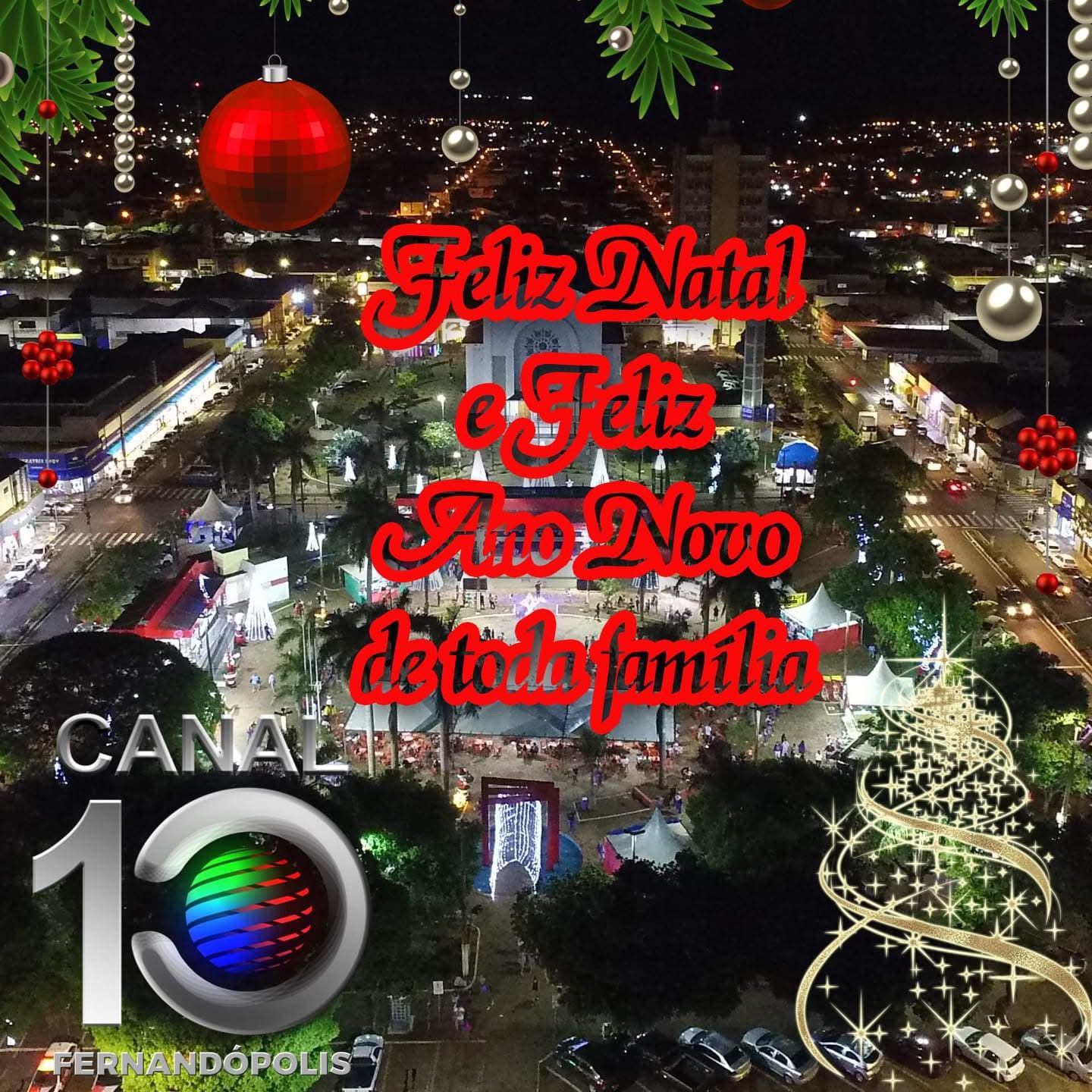 TV Canal Dez deseja a você e toda sua família um extraordinário Natal e que o espírito natalino renove sua força e inspire um ano cheio de realizações