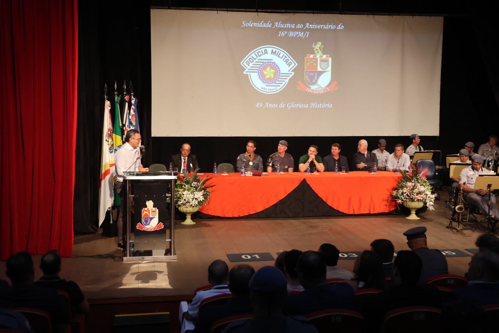 16° BPM/I celebra 49 anos com solenidade no Teatro Municipal