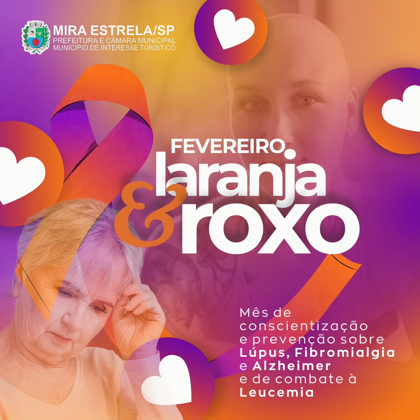FEVEREIRO LARANJA E ROXO!