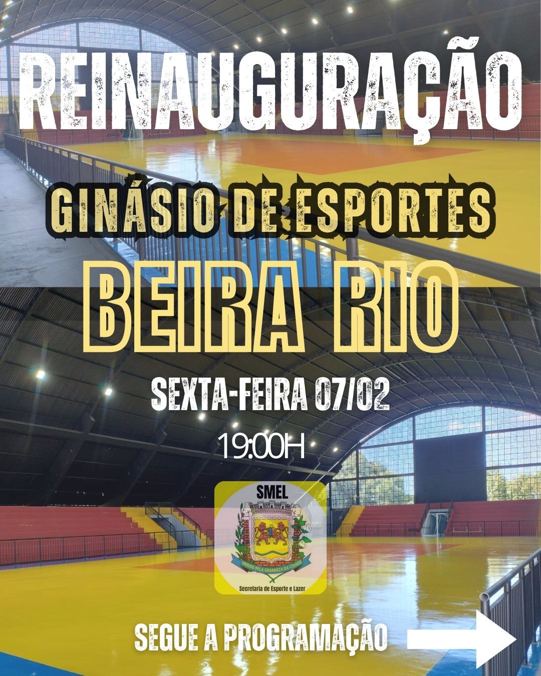 Reinauguração do Ginásio Beira Rio terá programação intensa