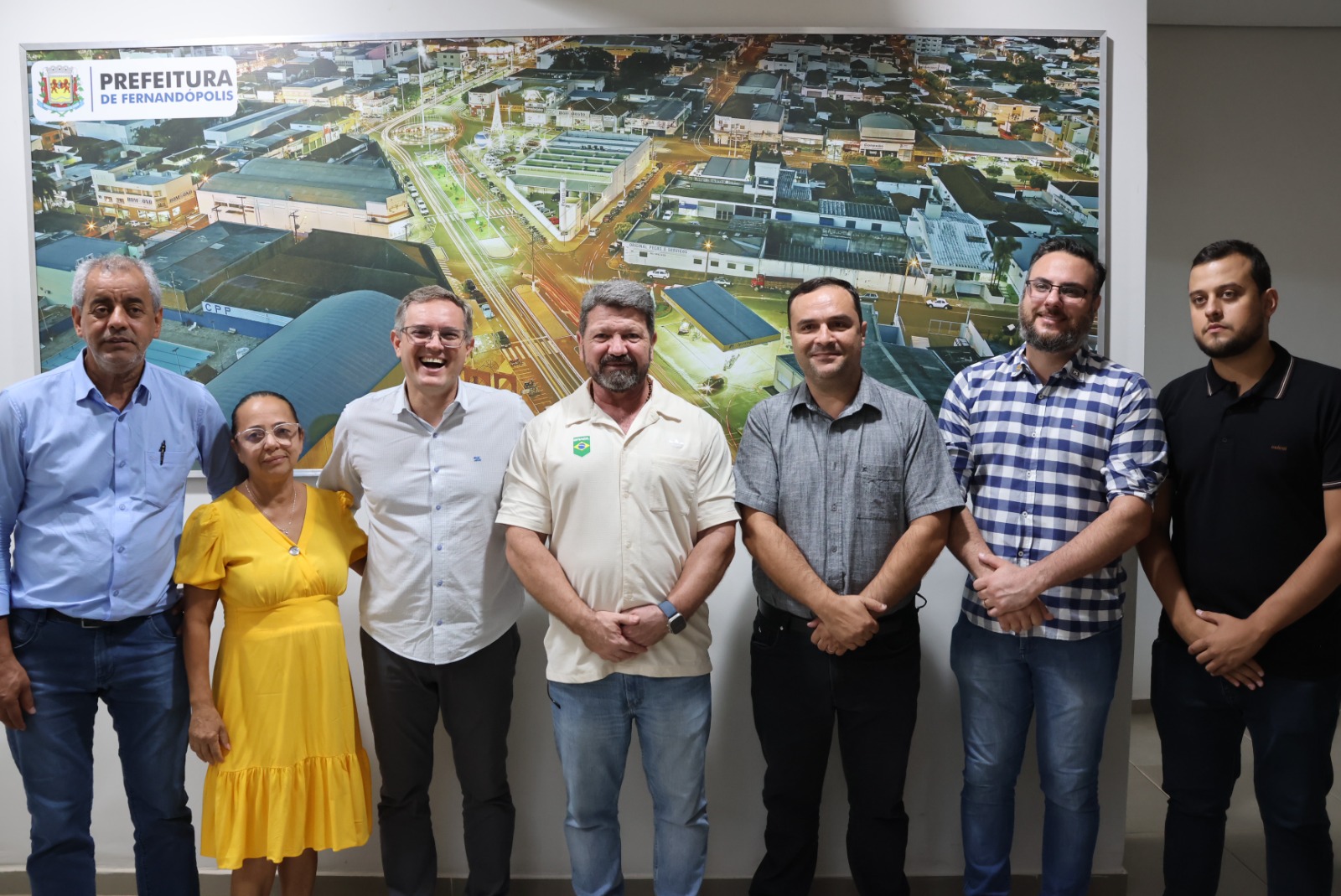 Deputado Estadual, Major Mecca visita Prefeitura de Fernandópolis
