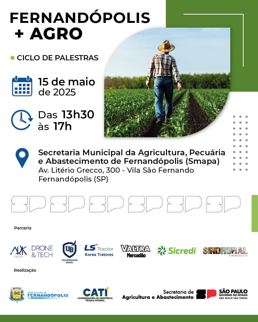 Secretaria promove “Fernandópolis + Agro” no dia 15