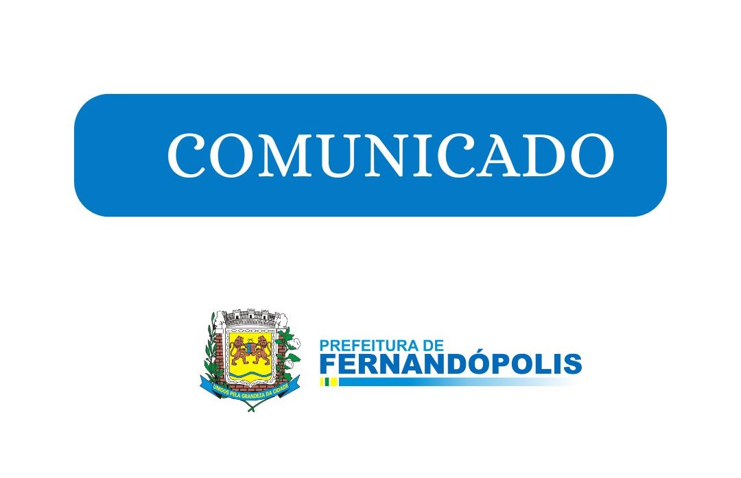 Com unicado da Secretaria Municipal de Trânsito de Fernandópolis