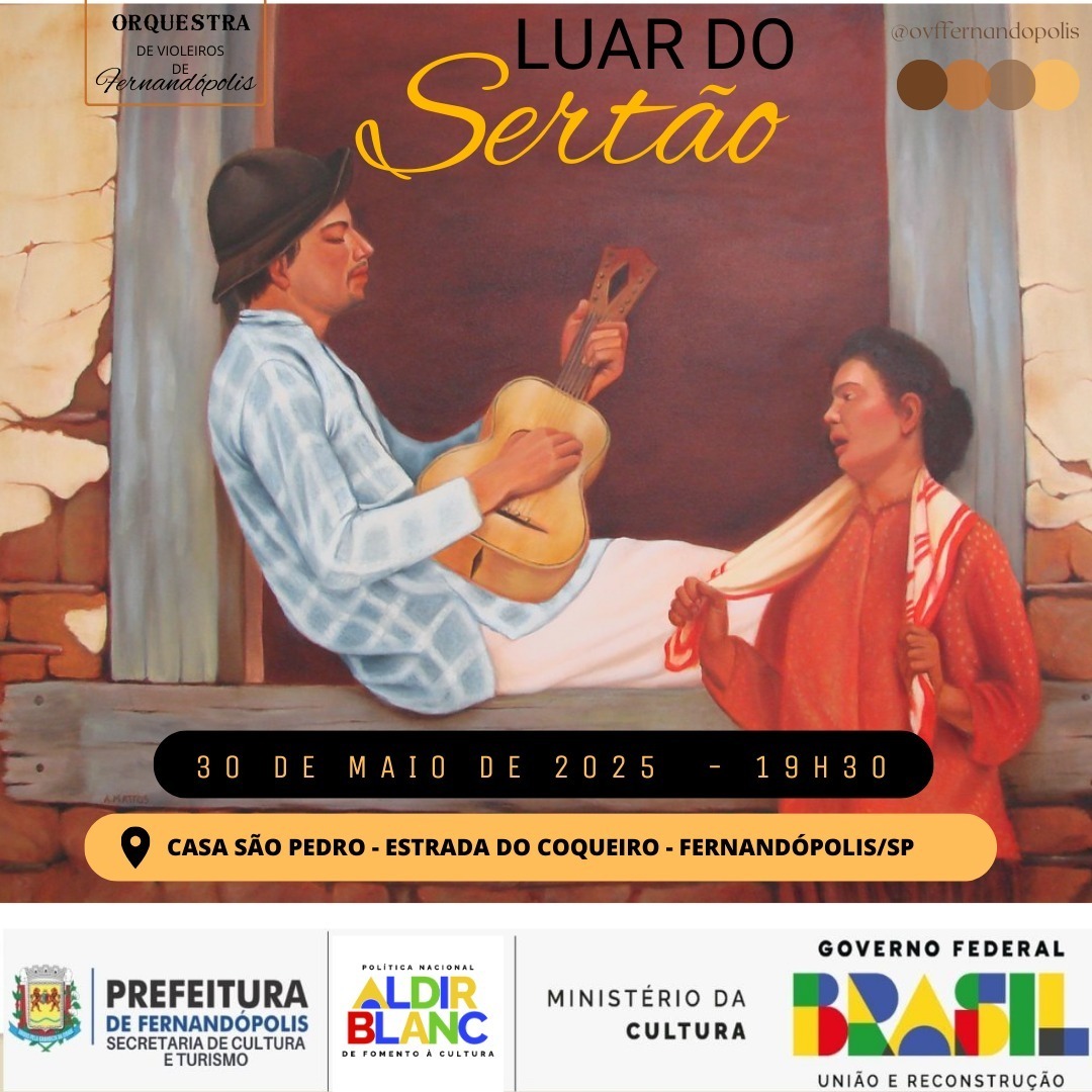 Fernandópolis se prepara para noite de encanto com o espetáculo “Luar do Sertão”
