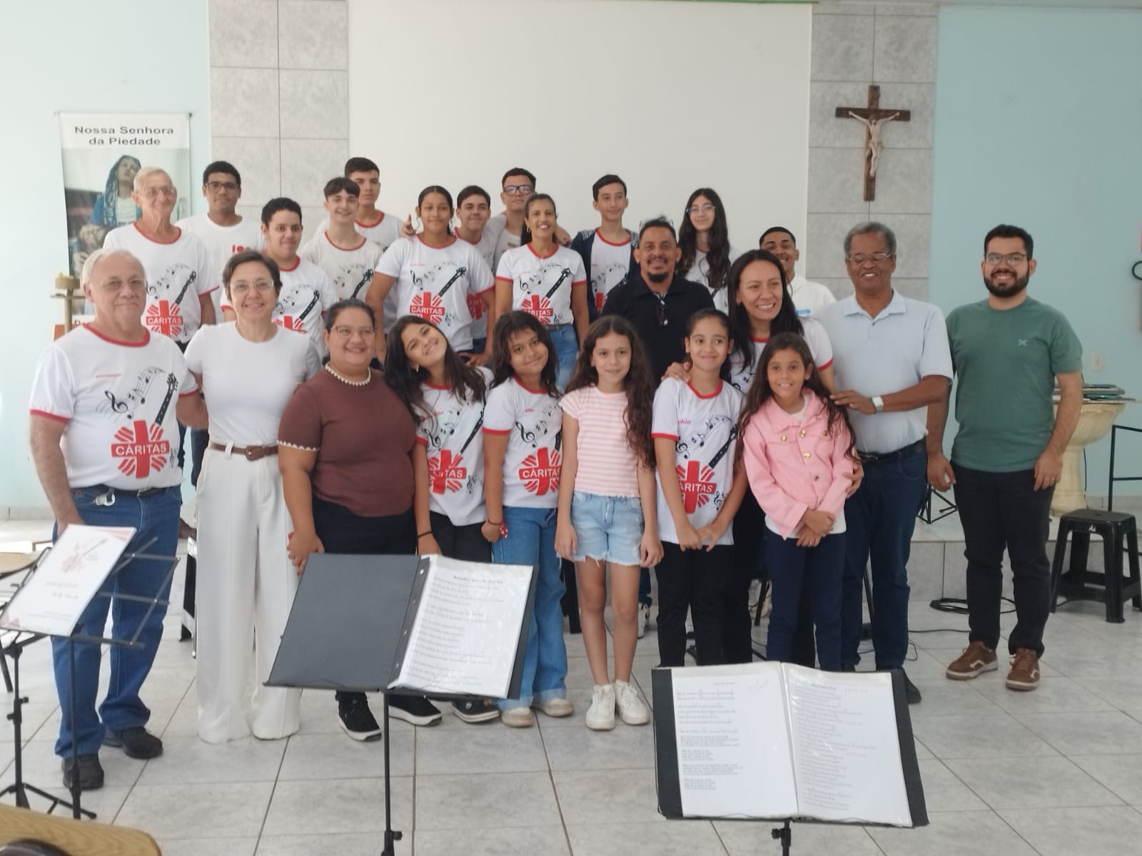 Cáritas Diocesana visita projeto “Tocando e Encantando” da Paróquia Cristo Luz do Mundo, em Ilha Solteira