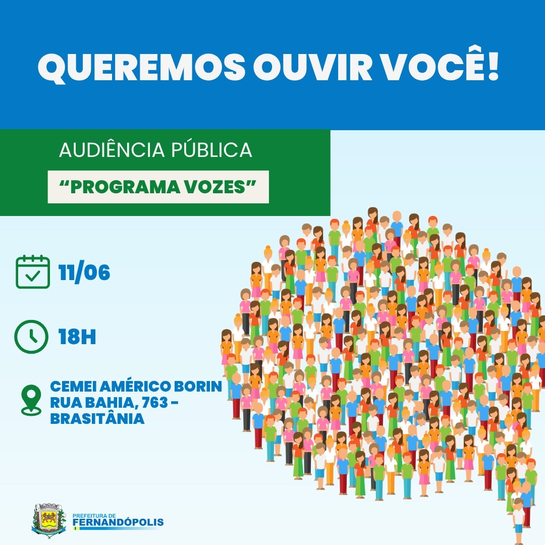 Programa Vozes” faz 1ª Audiência Pública em Brasitânia