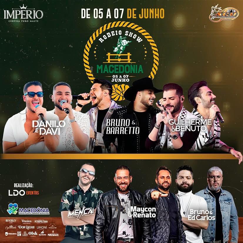 Rodeio Show de Macedônia começa hoje, 05/06, com grandes atrações e muita emoção