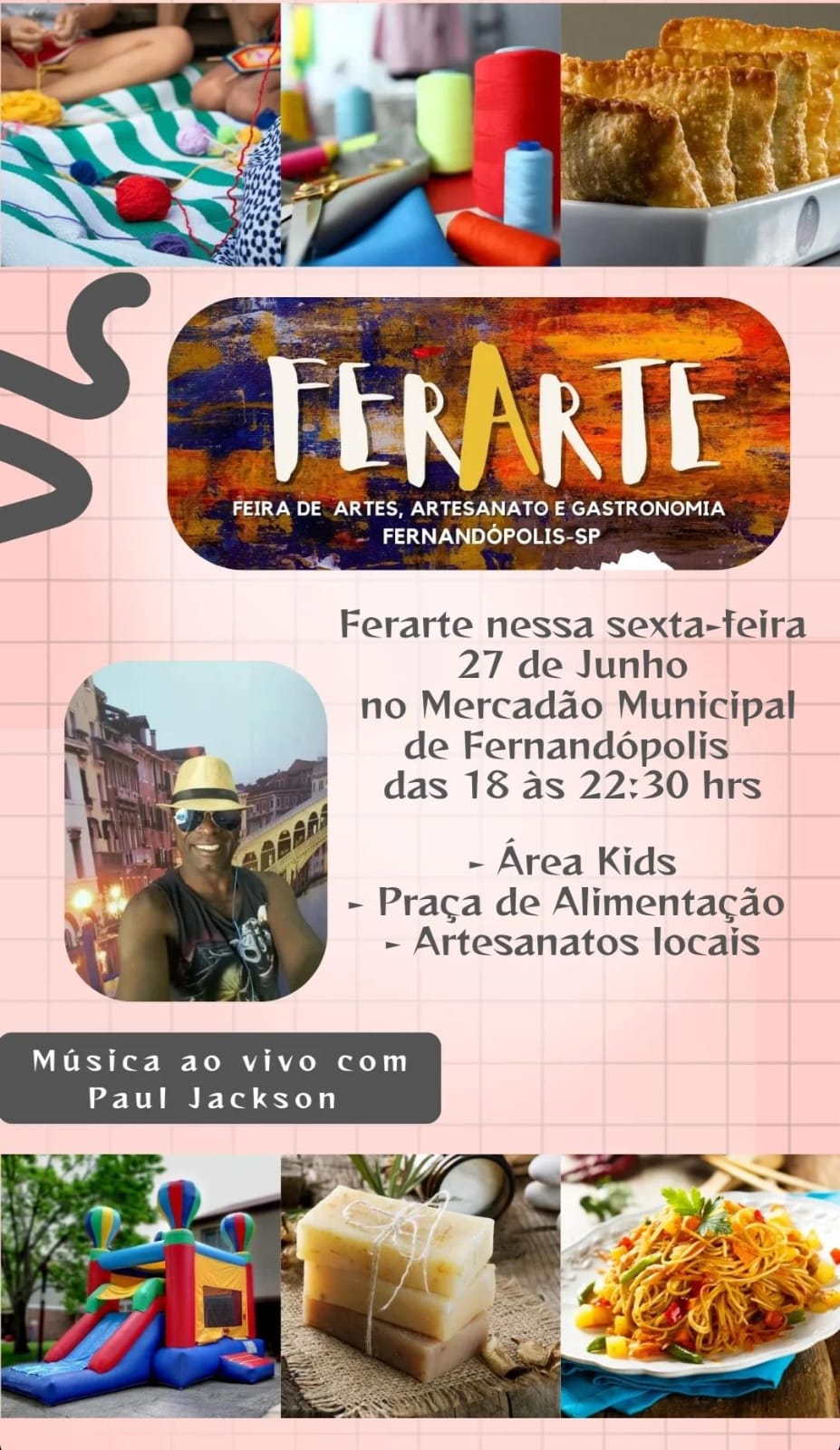 Nesta sexta-feira, tem FERARTE no Mercadão Municipal