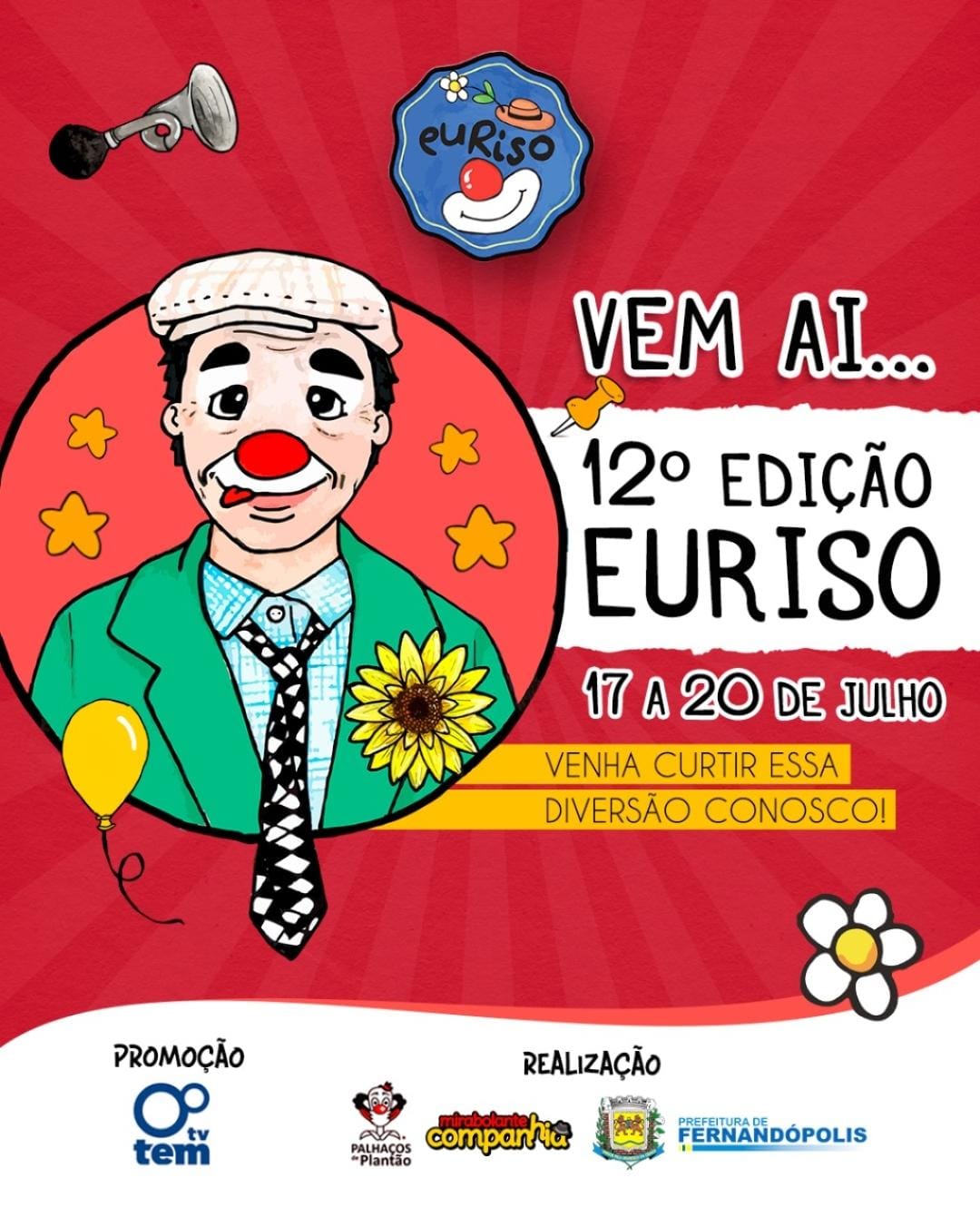 12ª Edição do EuRiso Começa na Quinta-feira (17)
