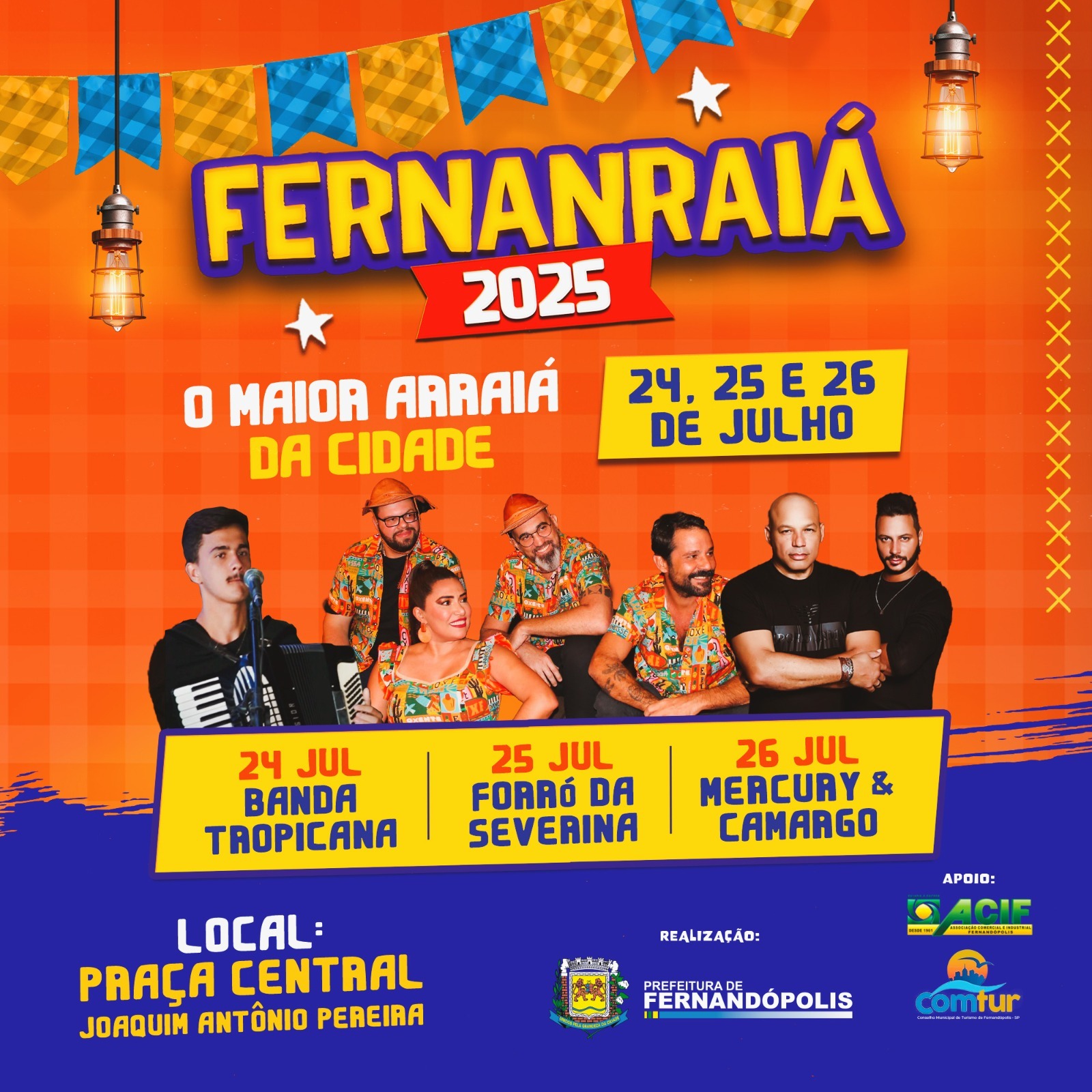 Shows, Rua Gastronômica e brinquedos gratuitos para as crianças marcam o Fernanraiá deste ano