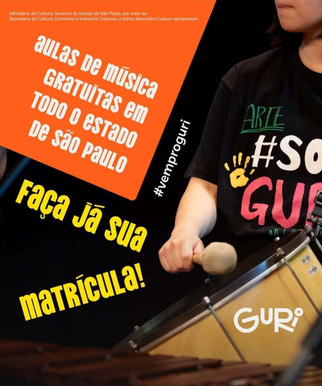 Prefeitura abre matrículas para aulas gratuitas de música do Projeto Guri