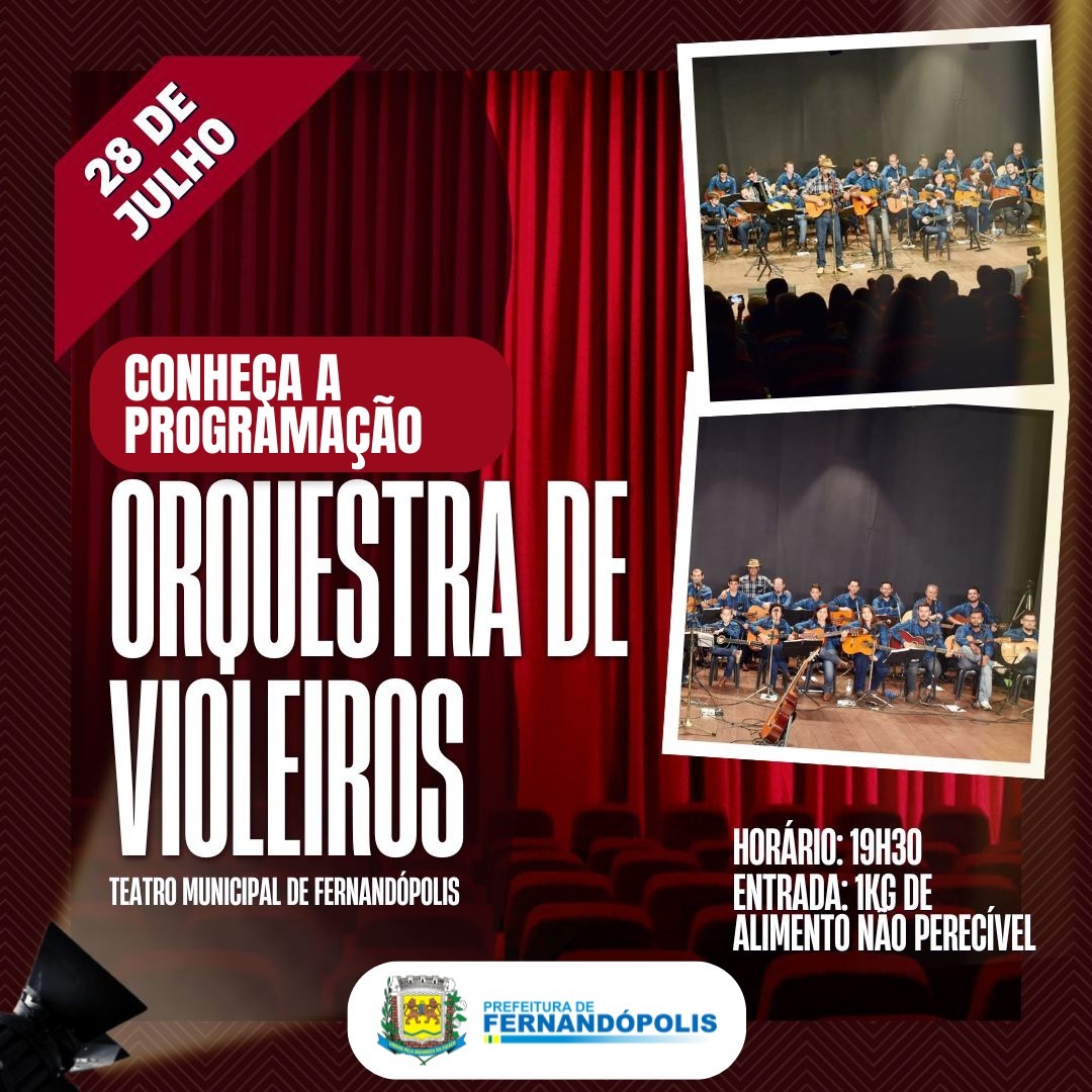 Teatro Municipal recebe programação cultural a partir de segunda-feira (28)