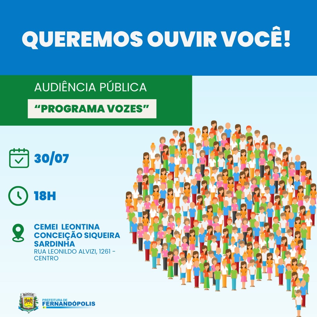 Nesta 4ª-feira, 30, Secretaria de Planejamento fará penúltima audiência pública