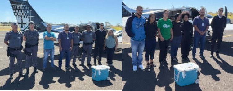 Aeronave do Frigoestrela transporta fígado para o Sírio-Libanês em SP