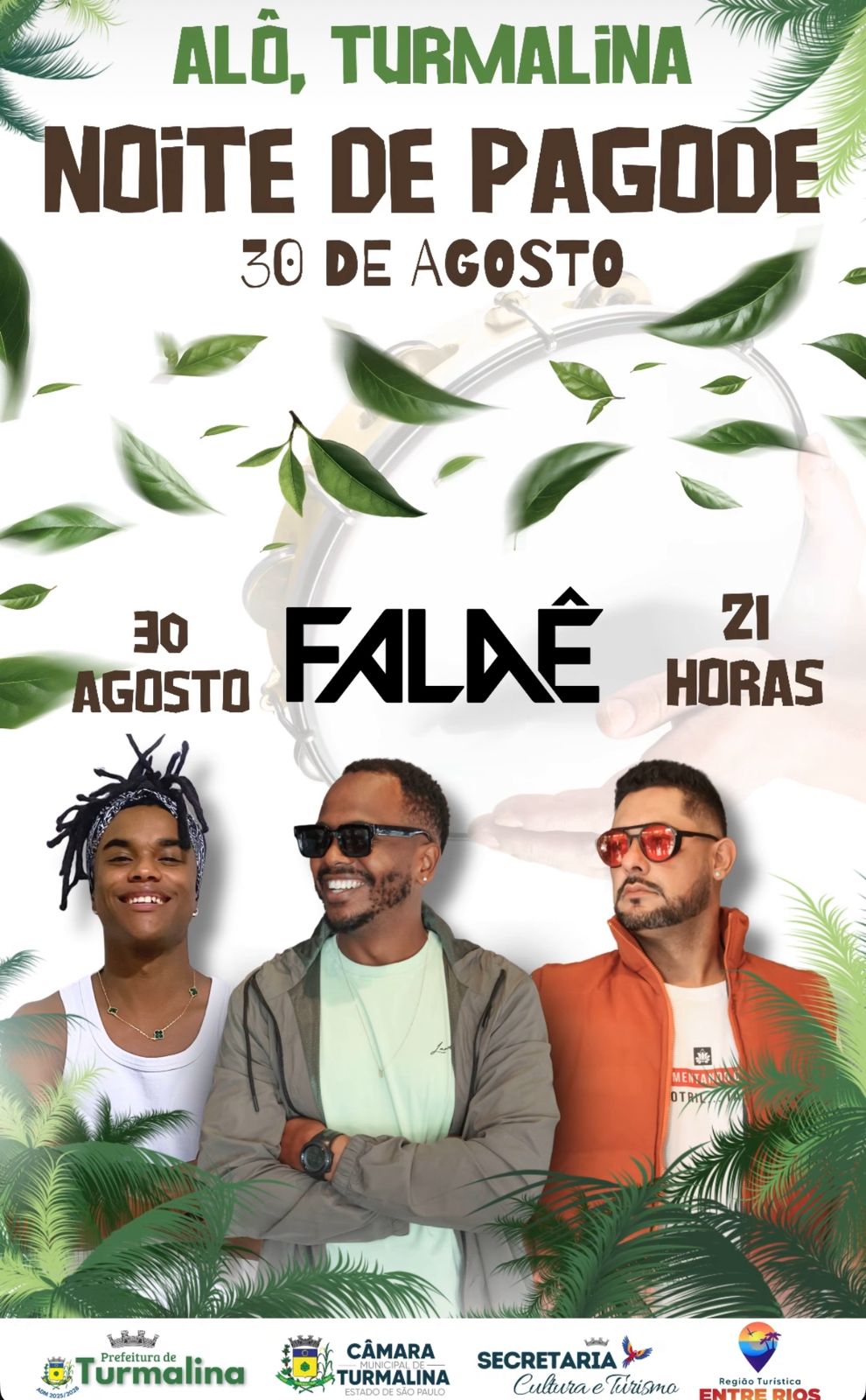 Alô, Turmalina e Fátima Paulista! Vem aí uma grande Noite de Pagode