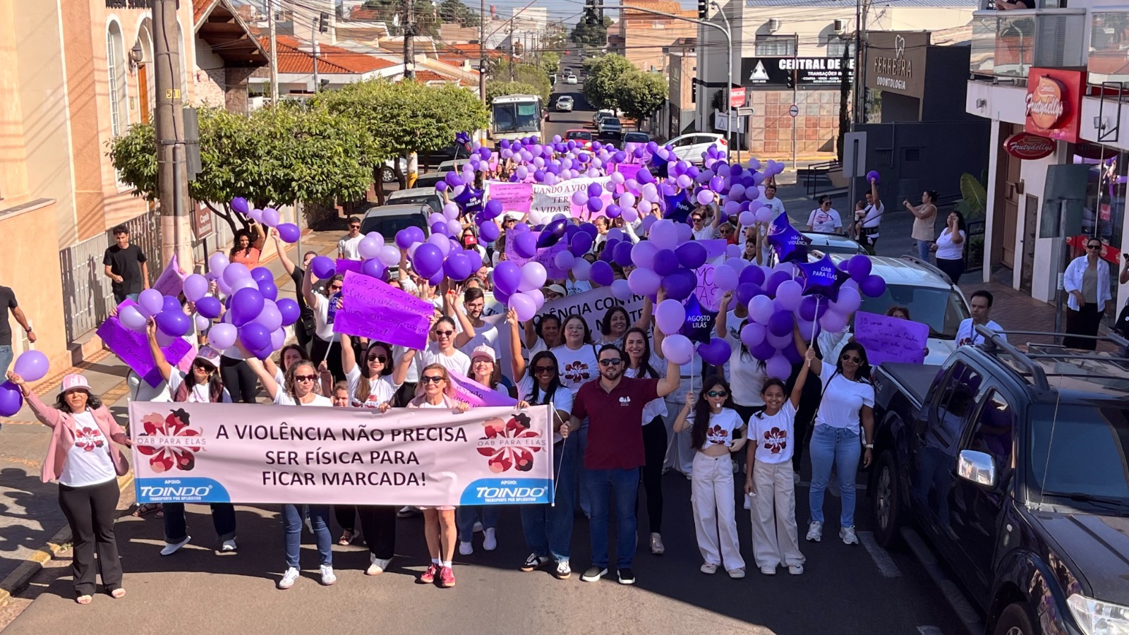 2ª Marcha Para Elas mobiliza Fernandópolis no encerramento do Agosto Lilás