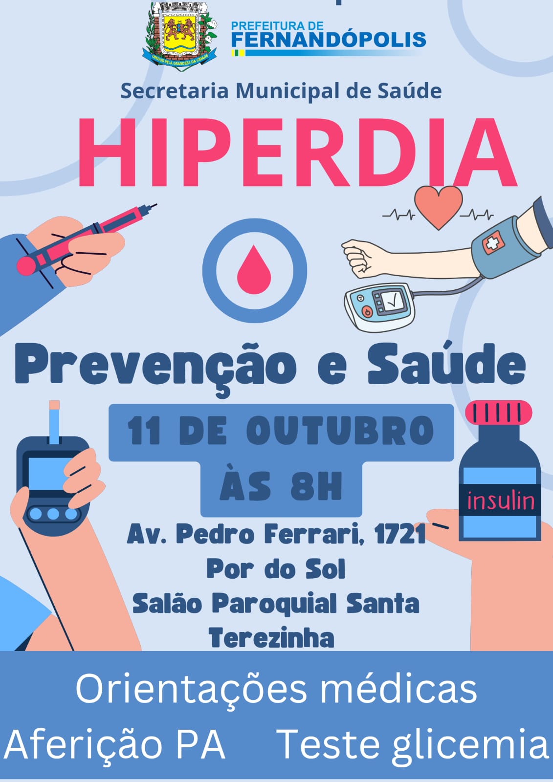 UBS do Pôr do Sol promove ação de saúde no próximo sábado (11)