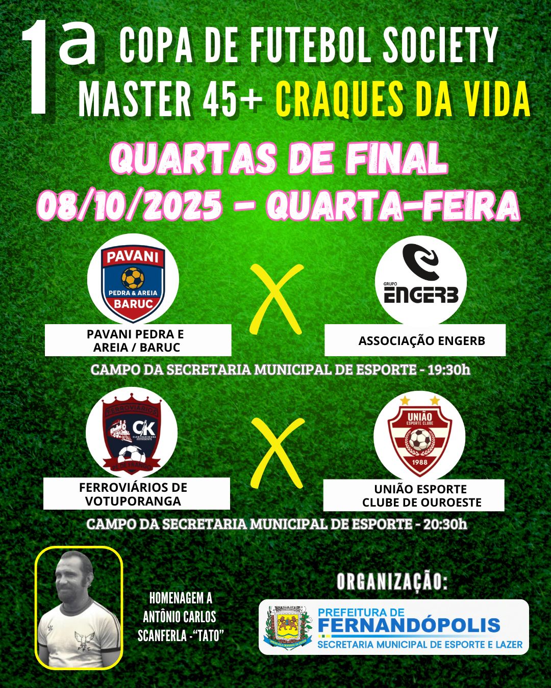 Copa Master 45+ entra nas quartas de final