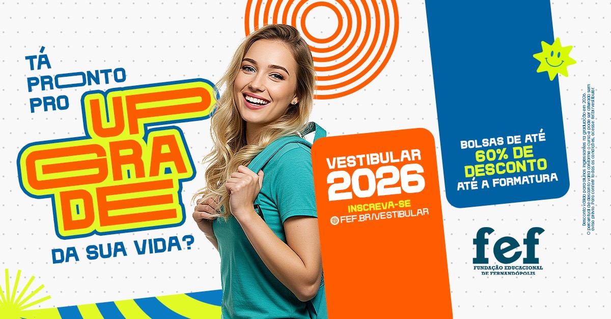 FEF inicia inscrições para o Vestibular 2026