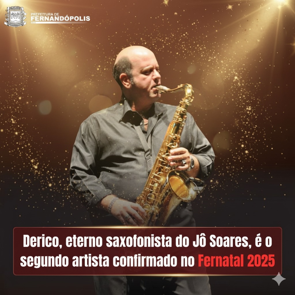 Derico, eterno saxofonista de Jô Soares, é confirmado no Fernatal 2025