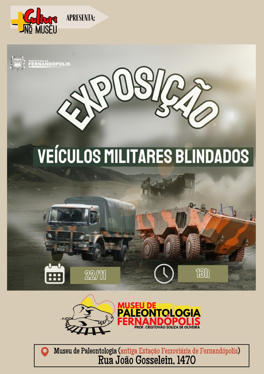 Fernandópolis recebe blindados do Exército pela primeira vez em celebração aos 50 anos do Tiro de Guerra