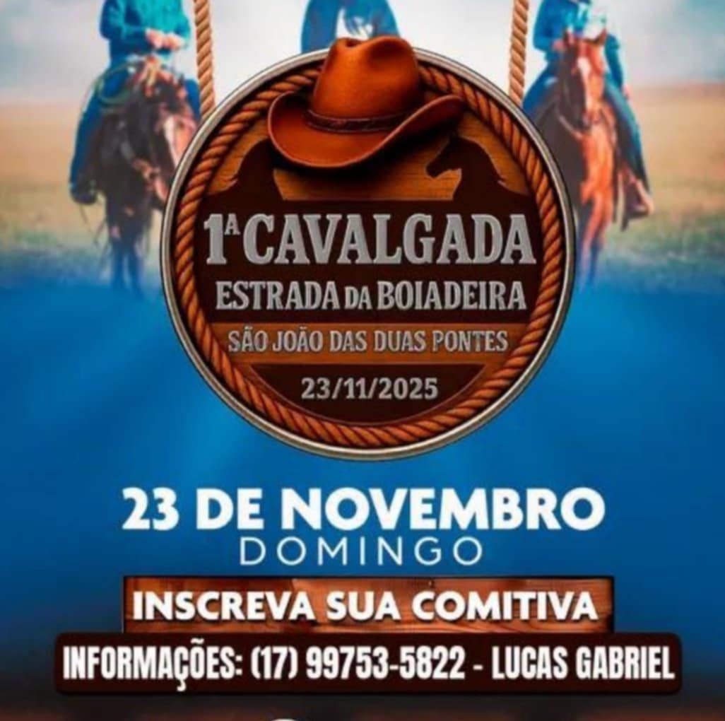 São João das Duas Pontes prepara a 1ª Cavalgada “Estrada da Boiadeira”