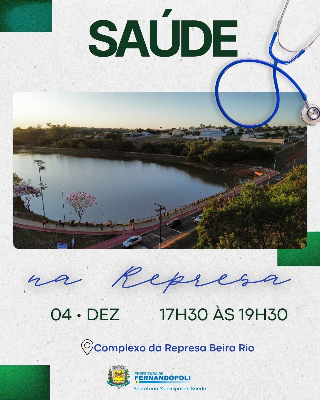 Saúde na Represa” oferece atividades e testes rápidos nesta quinta-feira