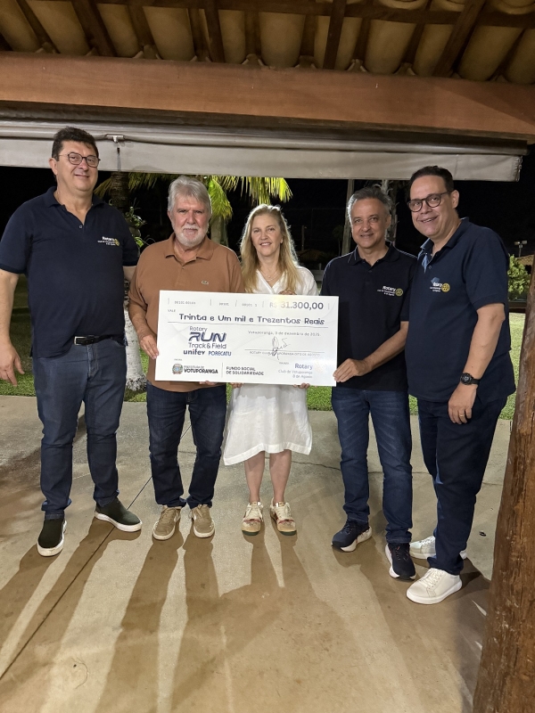 Fundo Social recebe R$ 31 mil do Rotary Club de Votuporanga 8 de Agosto