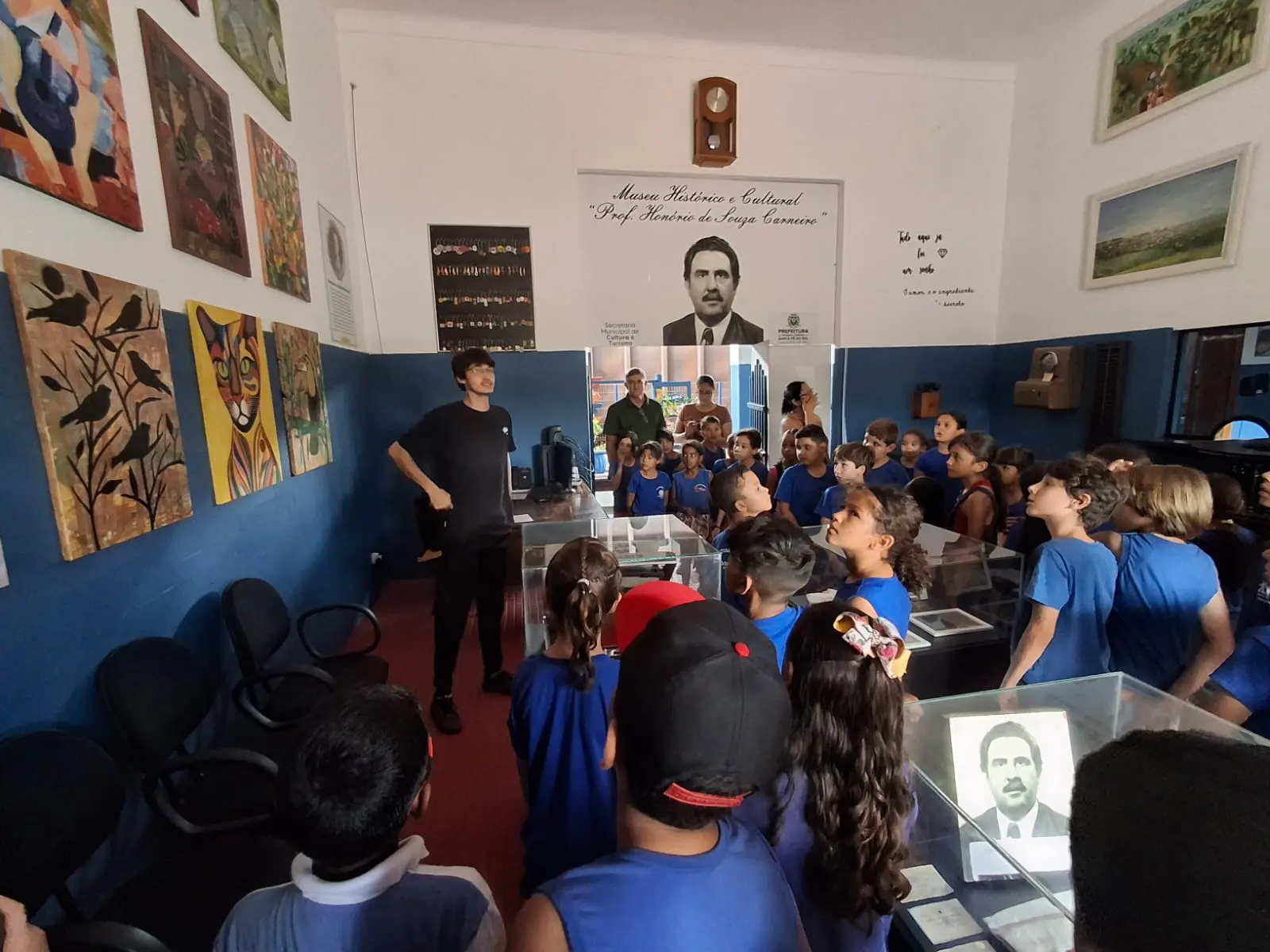 Alunos da Escola José dos Santos, de Aspásia visitam o Museu Histórico e Cultural de Santa Fé do Sul