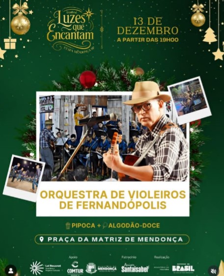Orquestra de Violeiros e Catira de Fernandópolis levam tradição e cultura a Duas Pontes e Mendonça neste fim de semana